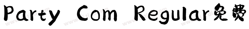 Party Com Regular免费下字体转换